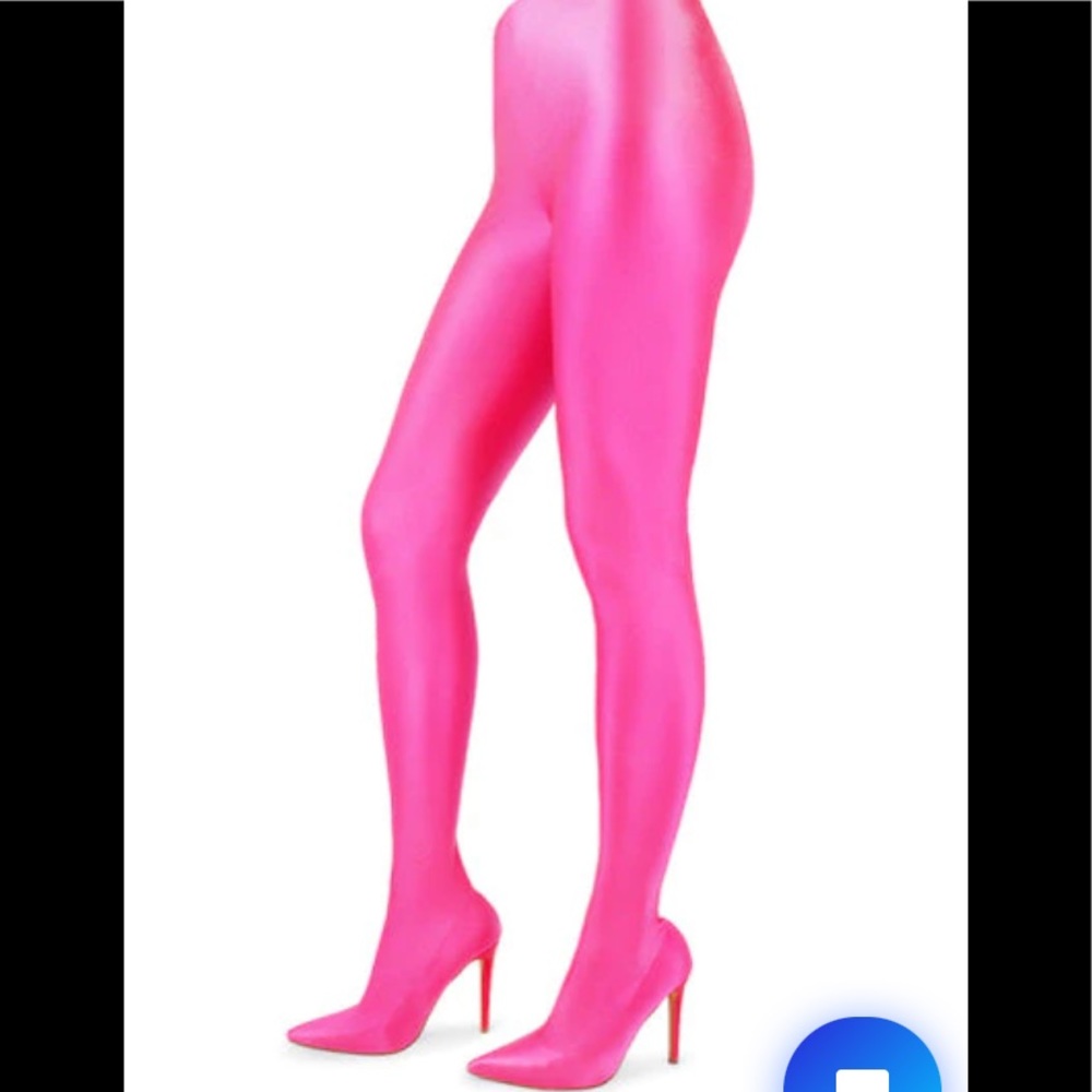 New pink pant legging boots